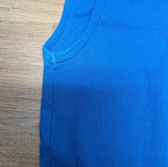 Disney Tank Top Blue Glitter Mickey Women's Small - Picture 2 of 4